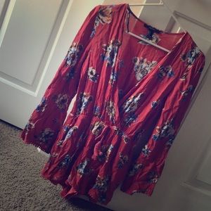 Orange Forever 21 romper